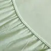 Capa de cama de peça única, espessa, classe A, cor sólida, algodão lavado 60 fios, qualidade para maternidade, capa de cama imitação de algodão puro para o verão