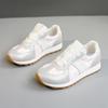 [Personalizado] Jcf203 Novos Sapatos Brancos Respiráveis Primavera e Verão 2024 Femininos Sapatos Esportivos Casuais Sapatos Femininos Sola Grossa Aumentada