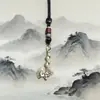 Estilo Étnico Chinês Liga de Zinco Machado de Dragão Chaveiro Pingente Acessórios de Metal Ornamento Pingente de Carro Pingente de Bolsa Decoração Fabricante