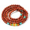 Pulsera de ágata de 108 cuentas multianillo calcedonia piedra arena dorada mantra de seis palabras pulsera de cuentas de rosario de tres círculos cuatro círculos venta al por mayor