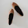 Macio~---Camada Superior Lavável Couro Bovino Aumento Oculto de Altura 2026 Outono Bico Redondo Solado Macio Todo em Couro Sapatos Individuais Femininos