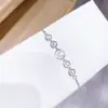 Pulseira com Zircônia Redonda Zircônia Europeia Americana Estilo Coreano Personalidade Simples Temperamento Pulseira Ajustável Pulseira