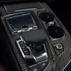 Adequado para Audi Q7 4m fibra de carbono carro modificação engrenagem isqueiro CD botão alça de elevação acessórios interiores