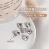 K9 net vermelho unha broca super flash branco pontiagudo fundo de cristal amor gordura decoração de unhas grande broca em forma de atacado