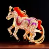 Hazte Rico Inmediatamente, Llavero de Pony Car, Colgante de Metal para Bolso de Mujer, Anillo de Llavero, Regalo Creativo del Zodiaco al por Mayor