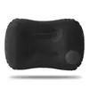 Inflado por presión, conveniente, engrosado, almohada cuadrada que protege la cintura, almohada de viaje, almohada portátil para siestas, almohada para siestas de oficina