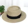 Sombrero Plano Retro Francés para Mujer Verano 2026 Nuevo Diámetro Grande Protección Solar Sombrero Vacaciones en la Playa del Mar Sombrero de Paja
