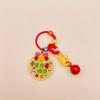 Llavero acrílico de alce navideño nuevo y creativo con forma de tarjeta de personaje navideño, bolsa, decoración, colgante, regalo, texto, joyería