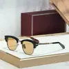 Jmm Sartre Moda Transfronteiriça Nova Armação de Metal para Sobrancelhas Óculos de Sol Retrô Personalizados Proteção Solar Óculos de Sol de Alta Qualidade