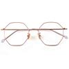 Nuevo marco ultraligero marco de gafas retro marco completo para hombre hexagonal gafas anti luz azul 9921 Danyang gafas al por mayor
