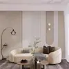 Fondo de Pantalla para Transmisión en Vivo con Rejilla Geométrica Minimalista Nórdico Cabecera de Dormitorio Tela de Pared Color Morandi Sala de Estar Sofá Hotel Tela de Pared
