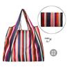 Bolsa de Compras Plegable para Supermercado Tela Floral Portátil Poliéster Bolsa de Almacenamiento Portátil Gran Capacidad Rectangular Engrosada Venta al por Mayor