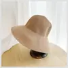 Sombrero de pescador plegable simple estilo japonés para protección solar en la playa para mujer, sombrero de sol de moda para el verano para proteger la cara