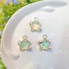 Moca Colorido con Colgante de Estrella de Cinco Puntas Colgante DIY Hecho a Mano Pulsera de Cuentas Pendientes Collar Accesorios de Joyería