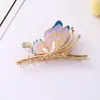Lugar de Celebridad de Internet 9 Colores Mariposa Pintada Elegante Pasador Antiguo Parte Trasera de la Cabeza Cabello Tocados Pinza de Tiburón Pinza de Agarre Tocados Femeninos