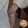 Versión Coreana del Popular Nuevo Pulsera con Letra H para Mujer, Pulsera Cuadrada Geométrica Simple y Única Retro con Diseño de Nudo Creativo
