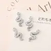 Acessórios Transfronteiriços para Unhas Novas Tamanho Grande Pequeno Signo do Zodíaco Cobra Luz de Luxo Super Brilhante Tridimensional Cheio de Diamante Cobra Metal Metalizado Decoração de Diamante para Unhas