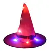 Carnaval de Halloween festa anual festa adulto crianças chapéu de bruxa laranja chapéu de bruxa chapéu de mago luminoso