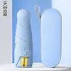 Guarda-chuva de Sol Guarda-chuva Feminino Guarda-chuva Dobrável Senso Avançado 50% Guarda-chuva Dobrável tipo Cápsula Guarda-sol Guarda-sol Protetor Solar Proteção contra Chuva e Sol Guarda-chuva de Uso Duplo