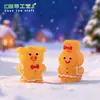 Atravessando Fronteiras Novo Produto Homem de Gengibre de Natal Boneco de Animal Pequeno Decoração DIY Acessórios para Pendurar Micro Paisagem Decorações Pequenas de Mesa