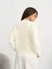 Jaqueta Tricotada Outer Grossa de Veludo Imitação de Mínk Nova Outono e Inverno Feminina Pequena Fragrância Top Suéter Curto Solto de Alta Qualidade