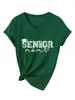 Amazon Ebay Site Independente Moda Casual Versátil Feminino Gola V Sen2027Or Camiseta Básica Manga Curta Mom Camada de Base