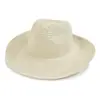 Sombrero Panamá para Hombre y Mujer Sombrero de Paja Ala Curva Sombrero para el Sol Exterior Clásico de Paja Viaje Transpirable Playa