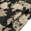 Tecido Jacquard Embossado Tingido em Fio de Seda Dourada Flor Grande Vestido Saia de Armação Tecido para Bolsa de Vestido Feminino