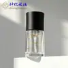 Botella de Vidrio Transparente con Dispensador de Loción 30ml Botella para Base Líquida Cosméticos Botella Dispensadora Redonda Recta de Vidrio para Emulsión de Agua