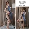 Lingerie Sexy com Design de Corrente de Mel, Roupa de Dormir Slim-Fit, Cheongsam com Fenda de Cintura Alta, Uniforme de Boate, Renda Tentadora, Efeito Emagrecedor