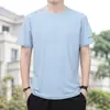 2026 Nuevo Estilo Camiseta de Hombre Verano Seda de Hielo Camiseta de Hombre Deportiva Manga Corta Hombre Secado Rápido Transpirable Seda de Hielo Elástica Fresca Hielo