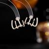 Pendientes de moda coreana con diseño personalizado, nuevos pendientes de plata s925 con forma de aguja y nicho, elegantes pendientes de celebridades de Internet.