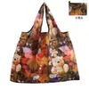En Stock Bolso de Almacenamiento de Tela Oxford Encriptada Ecológico Portátil Plegable Bolsa de Compras para Supermercado Bolso Tote para Mujer Bolso de Mano para Regalo