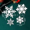 Inserts de Copo de Nieve Hechos a Medida de Fábrica para Decoraciones de Fiesta Navideña, Banderines para Pasteles de Celebración, Artículos de Venta Caliente Transfronteriza