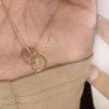 Collar de Cadena Fina para Cintura de Hombre con Colgante de Anillo de Diamante Brillante de Acero Inoxidable con Diseño de Moda de Lujo Ligero de Nicho 2024 Nuevo