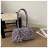 Bolso Único con Textura Bolso Tipo Bowling 2026 Otoño Nuevo Simple Lunares Bolso de Hombro para el Día a Día