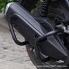 Adecuado para 25 Modelos de Accesorios de Modificación de Barra de Escape Portabultos Trasero para Bumper de Pcx160, Instalación No Destructiva Acero al Carbono Parachoques Trasero Motocicleta