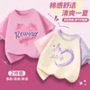 Camiseta de Manga Corta para Niña Verano Algodón Puro Niña 2026 Nuevo Estilo Moda Infantil Tops de Media Manga Verano Marca de Moda