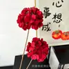 Fabricante atacadista de fábrica de flores artificiais, hortênsia de 2 cabeças, materiais florais para decoração de casamento de hotel, hortênsia artificial