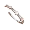 Pulsera Cadena Flor Chapada en Oro Real de 14K con Circonita, Pulsera de Lujo Ligero y Gama Alta, Joyería de Mano Simple y Moderna para Mujeres