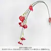 Ramo de flores artificiales de cala colgantes para bodas, decoración de flores artificiales de seda de alta gama para sala de estar