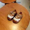 Zapatos Individuales Nuevos para Niñas Primavera y Otoño 2026, Zapatos de Cuero de Princesa, Suela Suave, Modernos, Tendencia, Cómodos, Versátiles para Aprender a Caminar