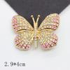 Kwai Sha diamante rosa colgante de gota de aceite transfronterizo perla cristal flor de cinco pétalos mariposa zapatos de agujeros accesorios diy flores para zapatos
