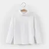 Camiseta Base de Cuello Alto para Niños 2026 Nueva Otoño e Invierno de Algodón Puro Manga Larga para Niños y Niñas, Ropa Interior Cálida, Versátil y Moderna