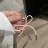 Chaveiro Pingente Laço de Couro Estilo Coreano Pingente para Bolsa Celular Fone de Ouvido Versátil Coração de Menina Livro Vermelho