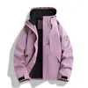 26 Jaquetas Populares para Primavera, Outono e Inverno, Jaqueta Softshell Esportiva Unissex à Prova de Vento para Montanhismo e Caminhada