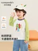 Ropa infantil Kaka Panda camiseta de manga larga de dibujos animados para niños conjunto de otoño para niños camiseta básica de otoño para niñas top para bebé moderno