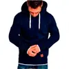 Nuevo suéter pullover de entrenamiento fitness para hombre, color liso, costuras en el dobladillo, para deportes al aire libre, ocio