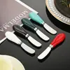 Fabricante de Faca de Cerâmica de Aço Inoxidável Cabo de Cerâmica Faca de Manteiga Utensílios de Mesa Faca para Espalhar Pão Geleia Faca de Manteiga Faca de Queijo