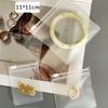 Bolsa de Armazenamento Anti-oxidação para Joias em EVA Fosco Bolsa com Zíper para Brincos Joias Bolsa para Anel Colar Pulseira Cabo de Dados